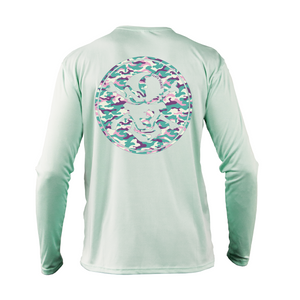 Pastel Camouflage Performance Shirt - Flats Pirate Fishing Apparel