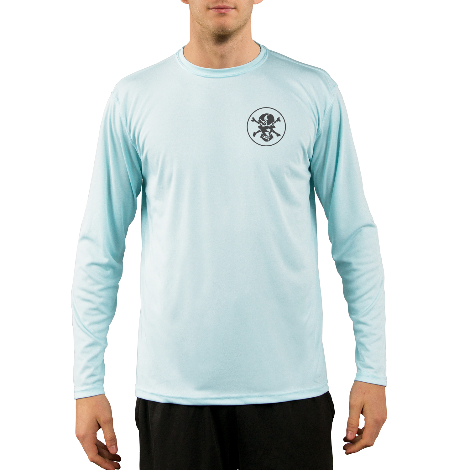 Solid Logo Performance Shirt - Flats Pirate Fishing Apparel