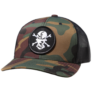 Camo 6 Panel Trucker Hat - Flats Pirate Fishing Apparel