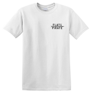 White 'Classic' T-shirt - Flats Pirate Fishing Apparel