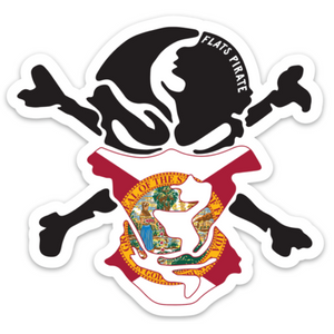 Florida Flag Buff Sticker - Flats Pirate Fishing Apparel