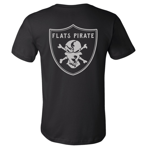 Black 'Raiders' T-shirt - Flats Pirate Fishing Apparel